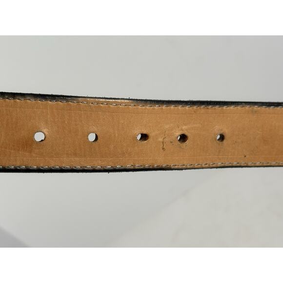 KWH Southwestern Design custom handmade tooled leather belt - Picture 8 of 9